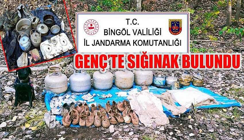 GENÇ’TE SIĞINAK BULUNDU