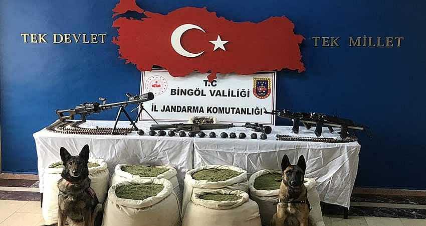 GENÇ’TE ESRAR VE MÜHİMMAT ELE GEÇİRİLDİ