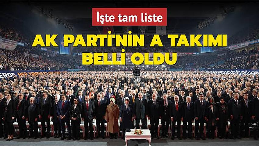 AK Parti MYK (Yürütme Kurulu) Açıklandı