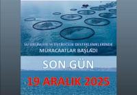 Su Ürünleri Desteklenecek