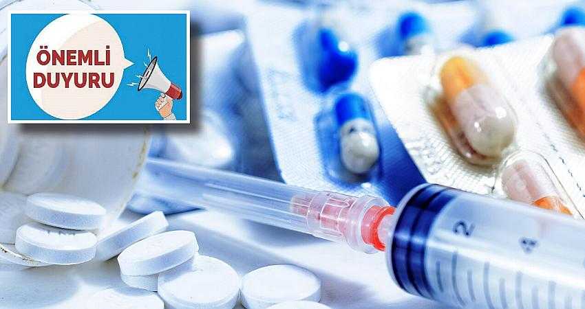 Sağlık Müdürlüğü’nden ilaç açıklaması