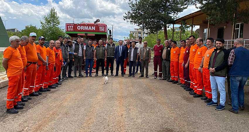 ORMAN İŞÇİLERİNE YANGINLA MÜCADELE EĞİTİMİ